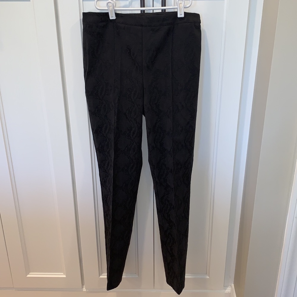 Tribal snakeskin pattern side zip pants 6